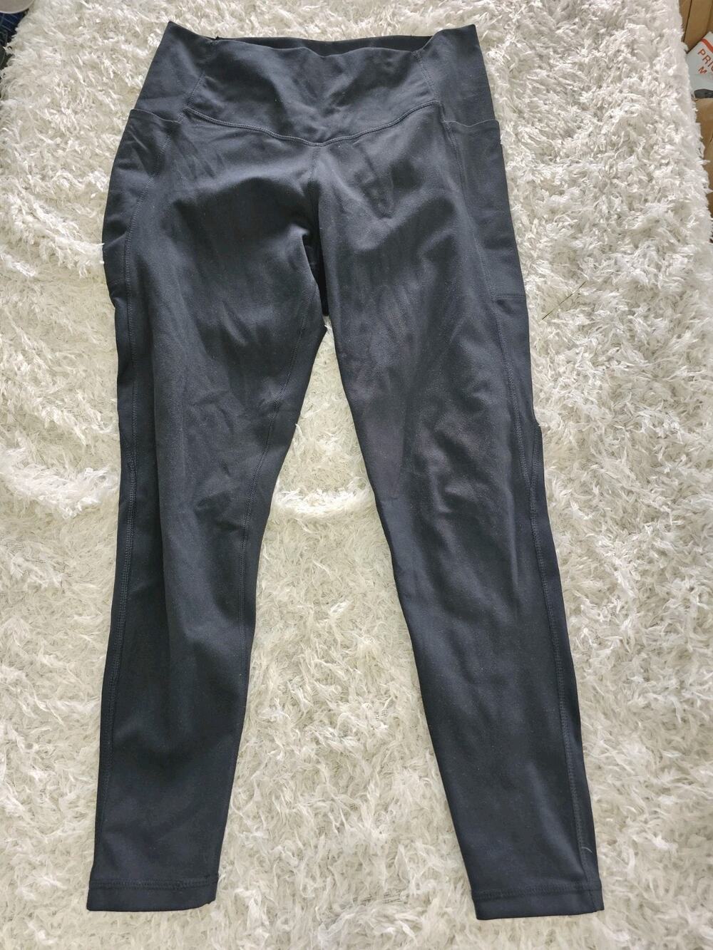 NWOT Danskin High Waisted Yoga Leggings Pockets Athletic Workout Pants Stretch L